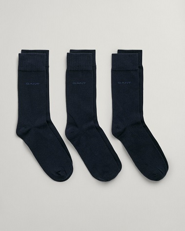 GANT 3 Pk Soft Cotton Socks